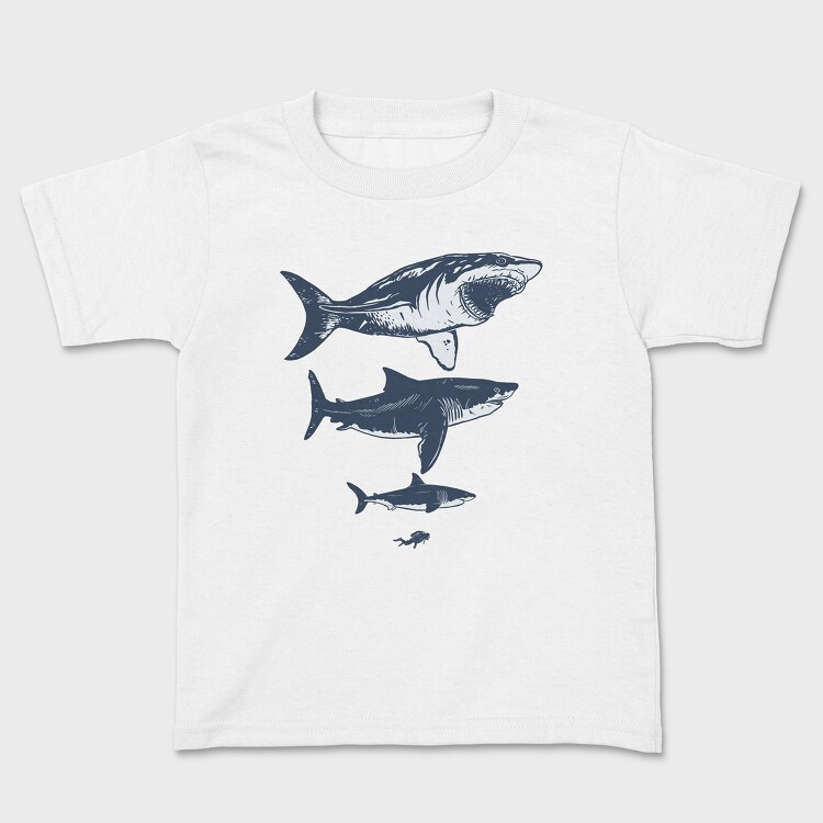 Megalodon Sizes, Tricou Copii