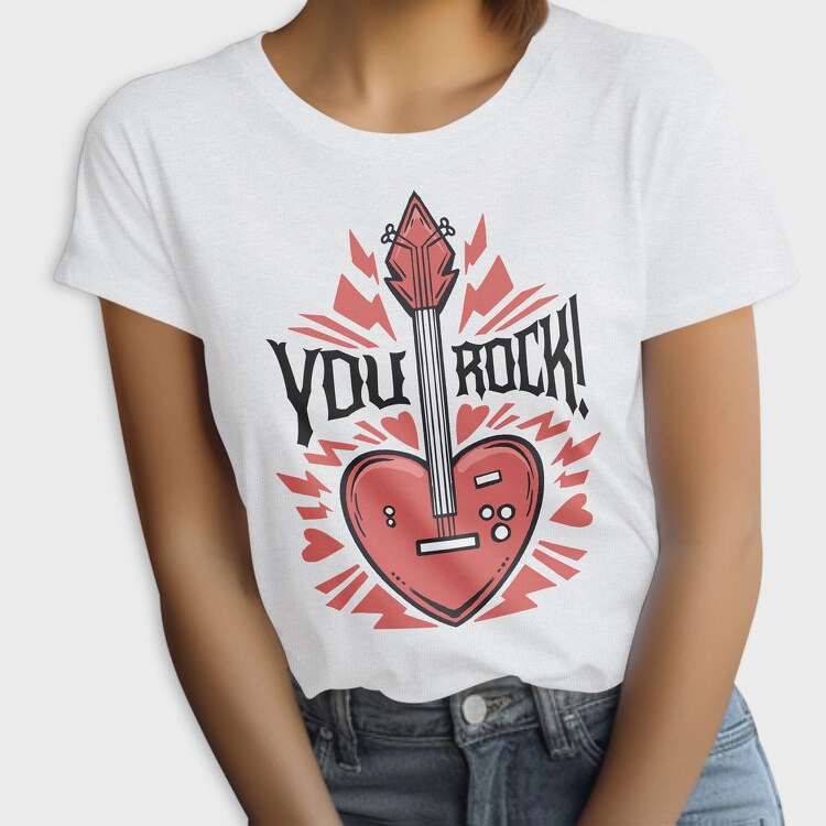 You Rock Love Guitar, Tricou Femei