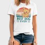 Dog And Human Retro Sunset Best Ever, Tricou Barbati (Unisex)