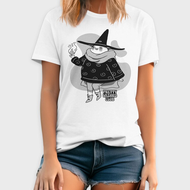 Happy Cartoon Wizard Pretty Club, Tricou Barbati (Unisex)