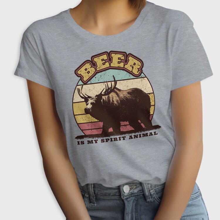Beer Spirit Animal, Tricou Femei