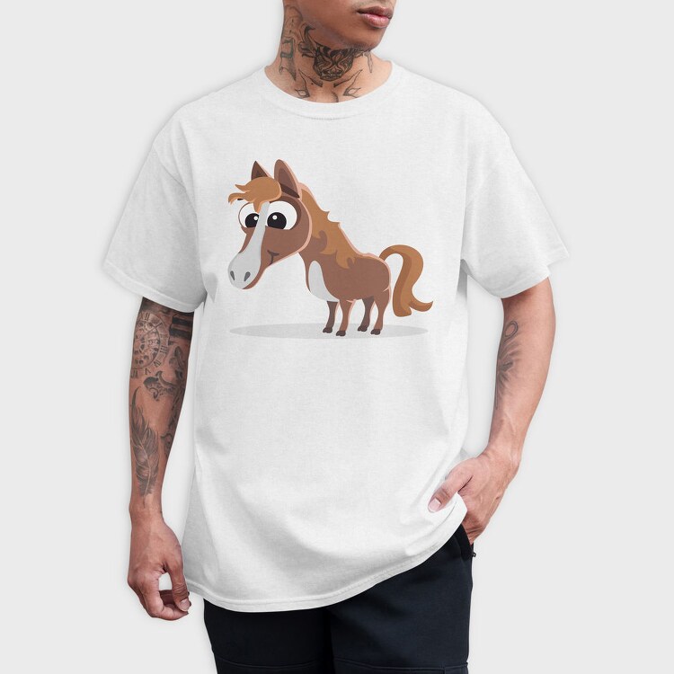 Happy Horse Stroll, Tricou Barbati (Unisex)