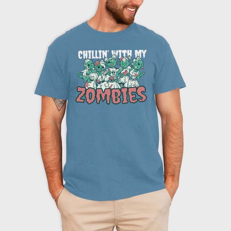 Zombie Besties, Tricou Barbati (Unisex)