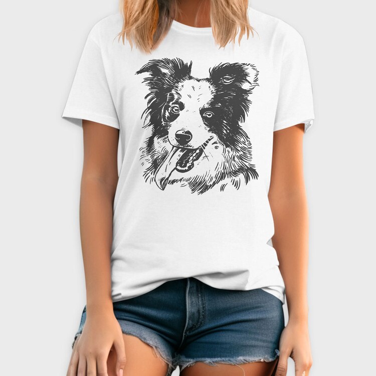 Happy Collie, Tricou Barbati (Unisex)