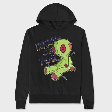 Voodoo Doll, Hanorac Oversize Barbati (Unisex)