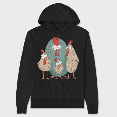 Hanorac Barbati (Unisex), Crazy Chickens