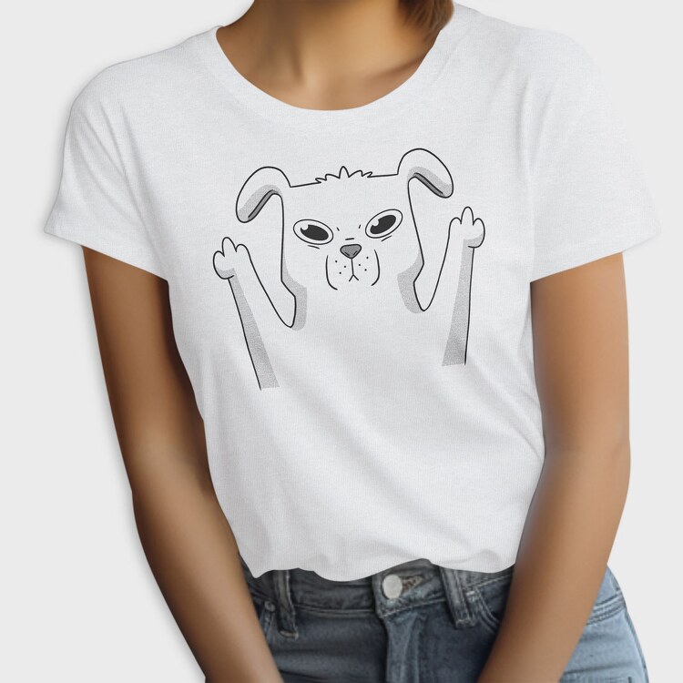 Dog Middle Finger 2, Tricou Femei