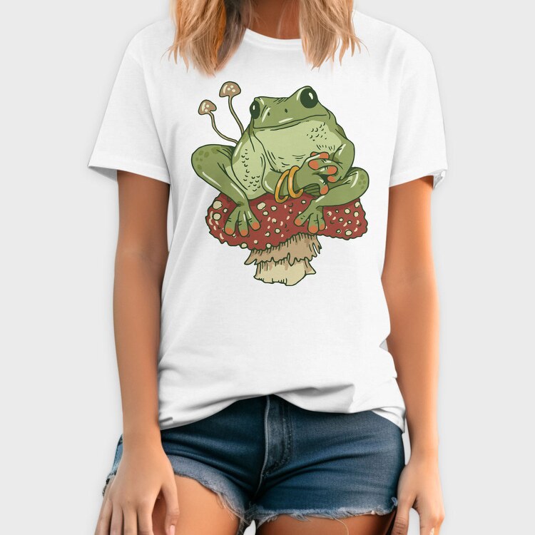 Froggy Mushroom, Tricou Barbati (Unisex)