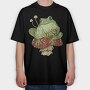 Froggy Mushroom, Tricou Oversize Barbati (Unisex)