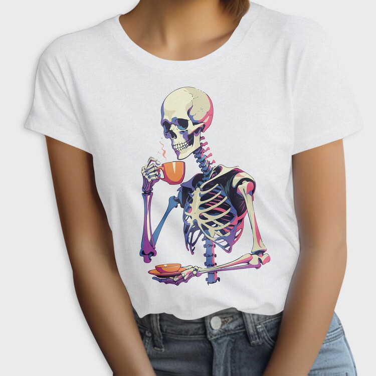 Skeleton Tea Coffee, Tricou Femei