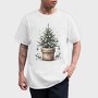 Potted Christmas Tree Tote, Tricou Barbati (Unisex)