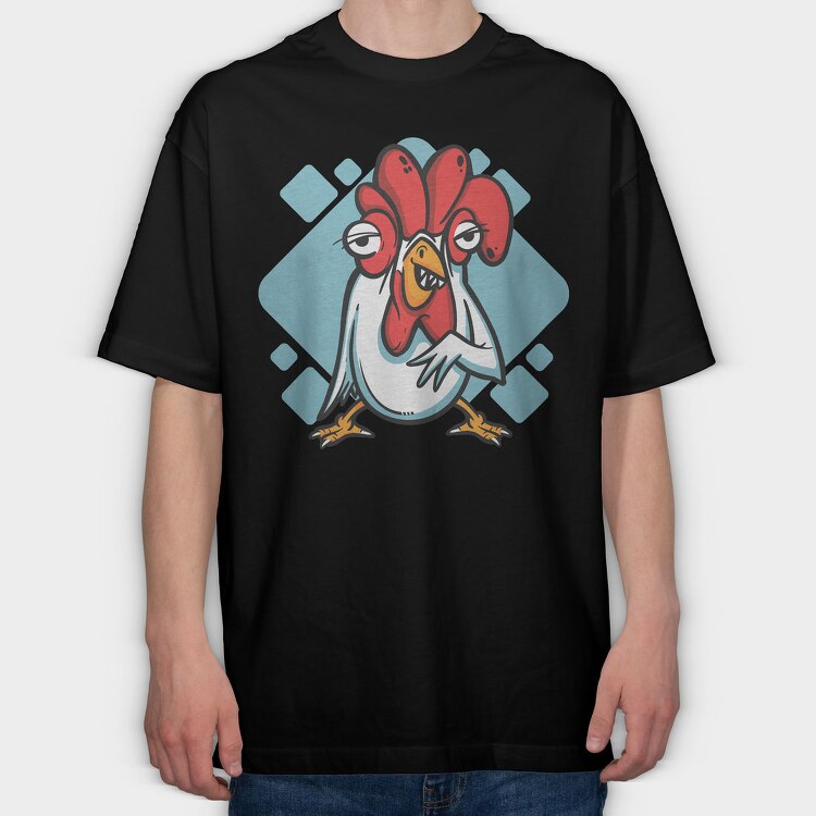 Chicken Teeth, Tricou Oversize Barbati (Unisex)
