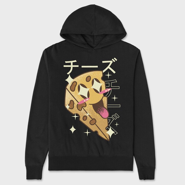 Cheese Crazy Kawaii, Hanorac Oversize Barbati (Unisex)