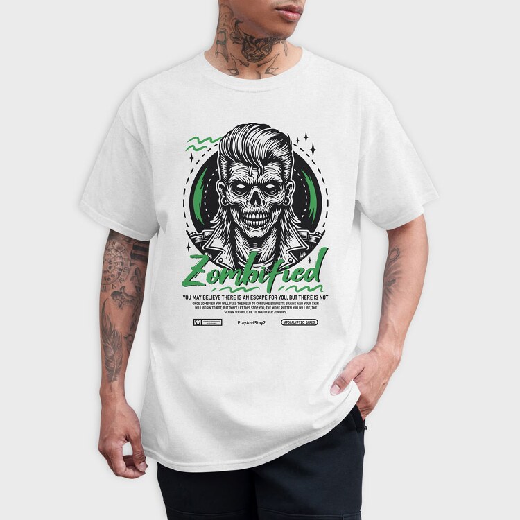 Zombified, Tricou Barbati (Unisex)