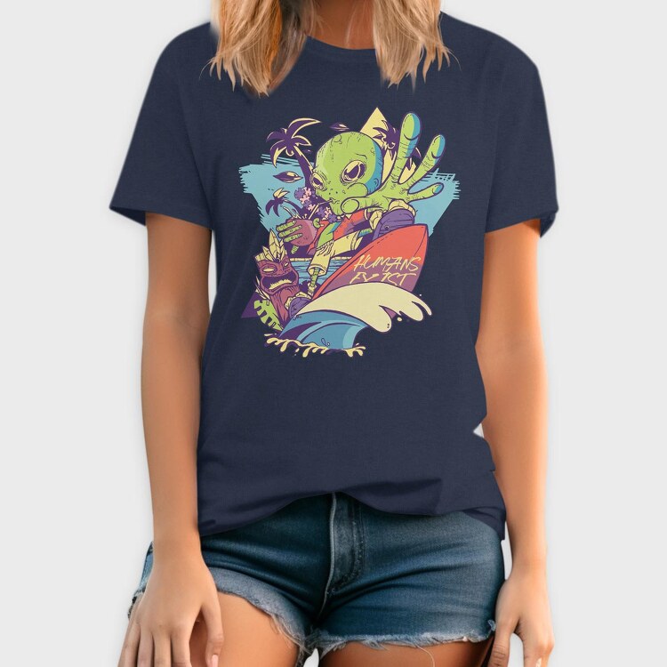 Martian Goes Hawaii, Tricou Barbati (Unisex)