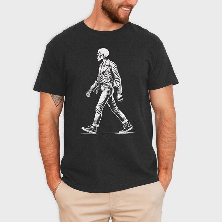 Walking Skeleton, Tricou Barbati (Unisex)