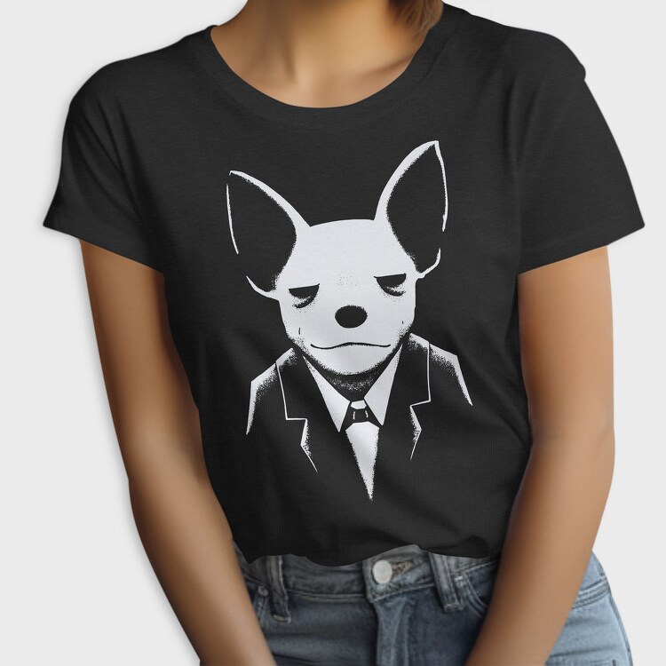 Chihuahua In Suit, Tricou Femei