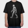Walking Skeleton, Tricou Oversize Barbati (Unisex)