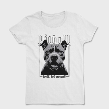 Pitbull Portrait, Tricou Femei
