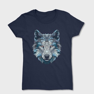 Polygonal White Wolf, Tricou Femei