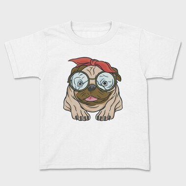 Pug With Glasses, Tricou Copii