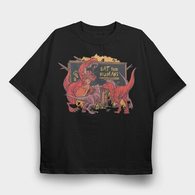 T Rex Dinosaur Teacher, Tricou Oversize Barbati (Unisex)