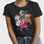 Santa Friends Dabbing, Tricou Femei