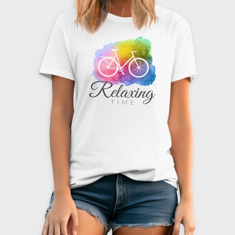 Watercolor Cycling Logo 001, Tricou Barbati (Unisex)