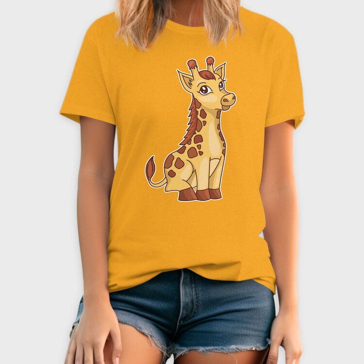 Cute Baby Giraffe, Tricou Barbati (Unisex)