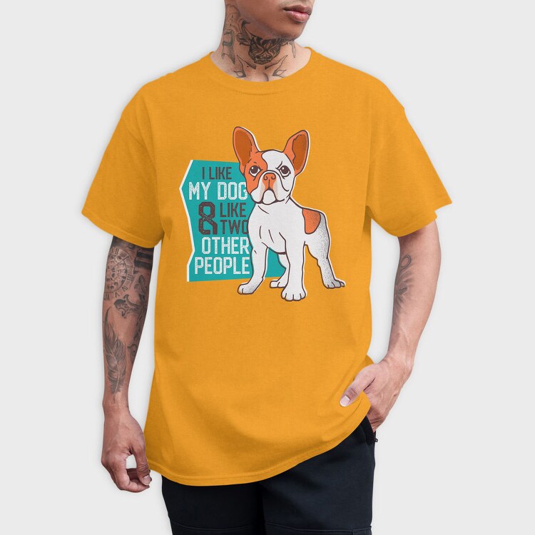 I Love My Dog, Tricou Barbati (Unisex)