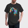 Watercolor Horse Head Drip, Tricou Barbati (Unisex)