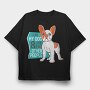 I Love My Dog, Tricou Oversize Barbati (Unisex)