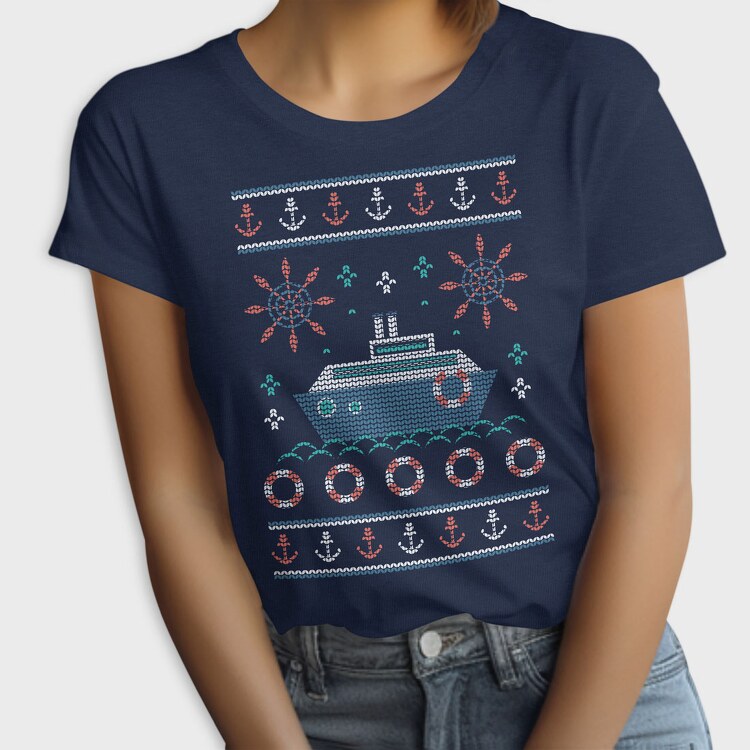 Nautic Ugly Sweater, Tricou Femei