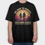 Funny Hiker Quote Hiking, Tricou Oversize Barbati (Unisex)