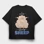 Funny Holy Sheep, Tricou Oversize Barbati (Unisex)