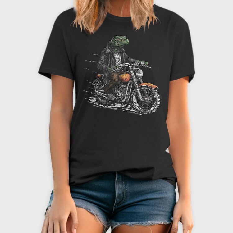 Motorbike Lizard, Tricou Barbati (Unisex)