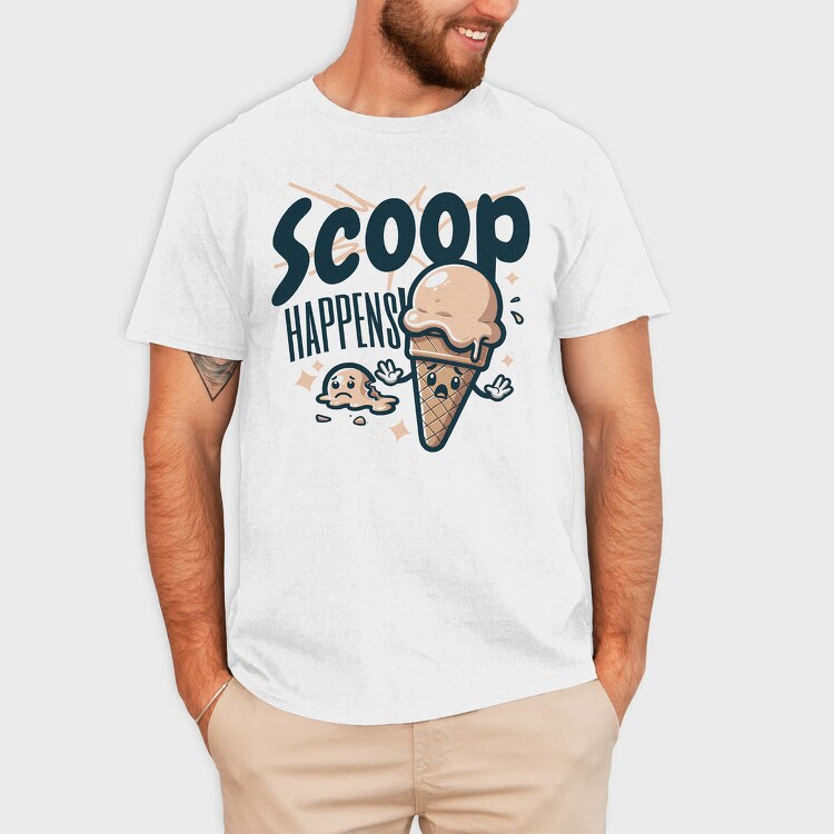 Ice Cream Pun, Tricou Barbati (Unisex)