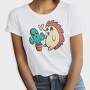 Cute Cactus And Hedgehog, Tricou Femei