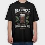 Funny Melancholy Beer Darkness My Old Friend Drinking Quote, Tricou Oversize Barbati (Unisex)