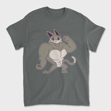 Muscle Cat, Tricou Barbati (Unisex)