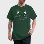 Cute Cat Filled Stroke Face, Tricou Barbati (Unisex)