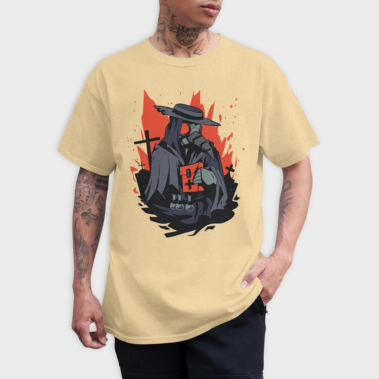 Plague Doctor, Tricou Barbati (Unisex)