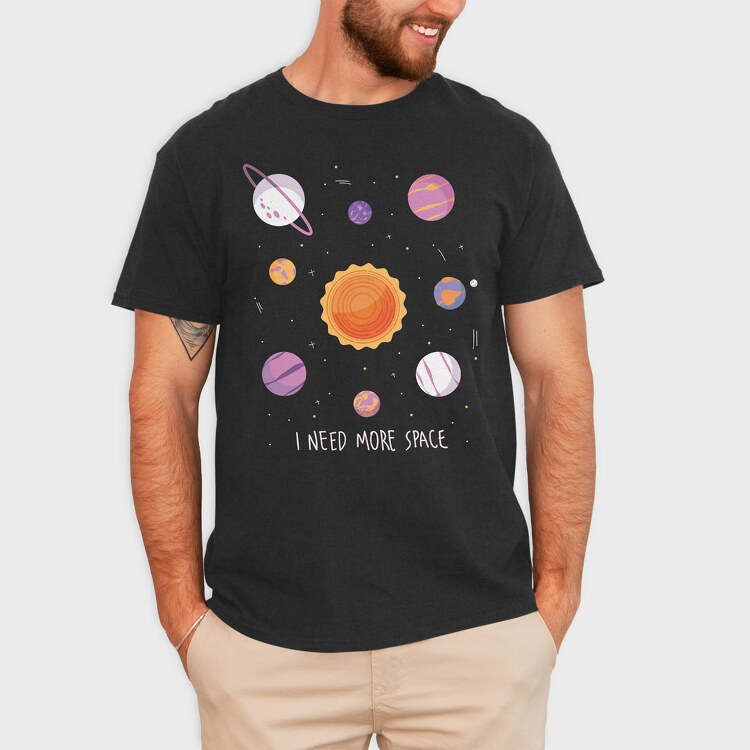 Need More Space Solar System, Tricou Barbati (Unisex)