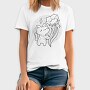 Cute Cat With Flower, Tricou Barbati (Unisex)