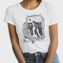 Woman Portrait Dark Art Nouveau, Tricou Femei