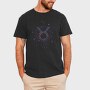 Taurus Floral Zodiac Sign, Tricou Barbati (Unisex)