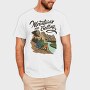 Woman Sitting On Glacier National Park, Tricou Barbati (Unisex)
