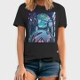 Futuristic City Neon Cyberpunk, Tricou Barbati (Unisex)