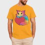 Rainbow Cat Heart, Tricou Barbati (Unisex)