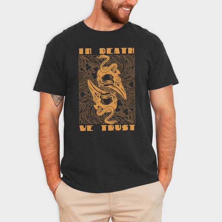 In Death We Trust, Tricou Barbati (Unisex)